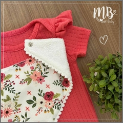 Conjunto: Body Melancia + Babador Floral - comprar online