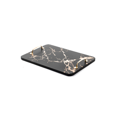 Bandeja rectangular simil marmol 34 x 24 cm. Mod Nantes NL