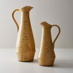 Jarra de cerámica color camel Crux - Dos tamaños