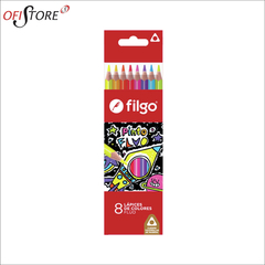 Lapices de colores Filgo Pinto Fluo x8 unidades (8334)