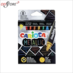 Carioca Crayones Maxi Metalicos X8 unidades (7380)