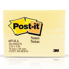 Notas Adhesivas 3m Post-it 657 76x101mm x100 hojas (2304)