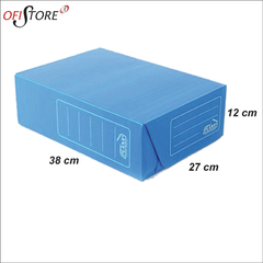 Caja de Archivo plastica azul legajo 12 tapa volcada x unidad (486) - comprar online