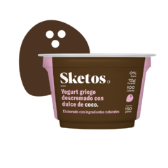 YOGURT GRIEGO DESCREMADO CON DULCE DE COCO SKETOS