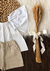 Conjunto Maitê - Branco + Linho - comprar online