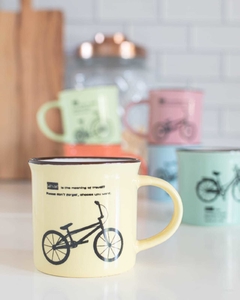 Tazas de Té Diseño Bici en Pastel - comprar online