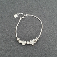 Pulseira com Berloque Estrela com Strass