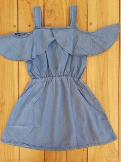 VESTIDO INFANTIL MENINA VERÃO JEANS CLARO TIME KIDS - comprar online