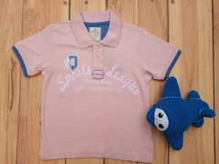 CAMISETA INFANTIL MENINO QUIMBY POLO SPORTS LEAQUE ROSA na internet