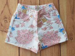 CONJUNTO INFANTIL MENINA REGATA + SHORT BALÃO FLOR MILON na internet