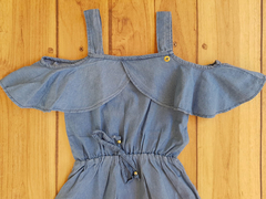 VESTIDO INFANTIL MENINA VERÃO JEANS CLARO TIME KIDS - Loja online - moda feminina e infantil - LOJA FLORBELLE