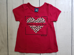 CONJUNTO INFANTIL MENINA BLUSA E SHORT ESTAMPA CORAÇÃO FOREVER PIPA - comprar online