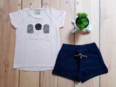 CONJUNTO INFANTIL MENINA BLUSA + SHORT SORVETE MILON - Loja online - moda feminina e infantil - LOJA FLORBELLE