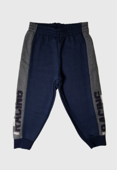 CALÇA INFANTIL MENINO MOLETOM COM RECORTE JAKI MALHAS AZUL MARINHO