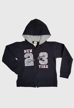 CONJUNTO INFANTIL MENINA JAKI MALHAS MOLECOTTON MANGA LONGA NEW YORK PRETO - comprar online