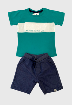 CONJUNTO INFANTIL MENINO COLORITTA CAMISETA E SHORT MOLETINHO - comprar online