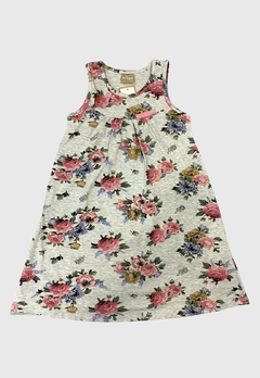 VESTIDO INFANTIL MENINA MILON VERÃO FLORIDO MESCLA - comprar online