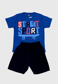 CONJUNTO INFANTIL MENINO PIPA CAMISETA E BERMUDA STREET SPORT - Loja online - moda feminina e infantil - LOJA FLORBELLE