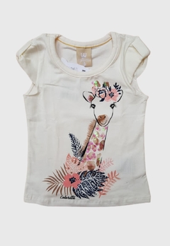 CONJUNTO INFANTIL MENINA COLORITTA BLUSA E SHORT GIRAFA - comprar online