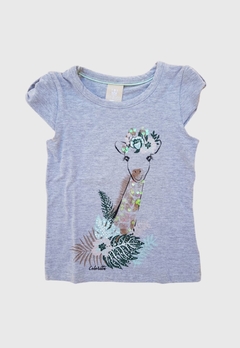 CONJUNTO INFANTIL MENINA COLORITTA BLUSA E SHORT GIRAFA na internet