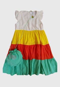 VESTIDO INFANTIL MENINA ADRESS KIDS VERÃO TRES MARIAS