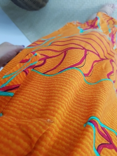 VESTIDO CIGANINHA ESTAMPADO LARANJA na internet