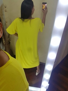 VESTIDO DESPOJADO AMARELO - loja online