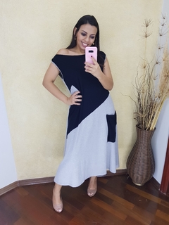 VESTIDO ISIS COM RECORTES - loja online