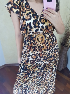 Imagem do VESTIDO LONGO ESTAMPA ANIMAL PRINT