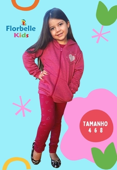 Conjunto Infantil Menina Jaki Molecotton Moleton Manga Longa Inverno