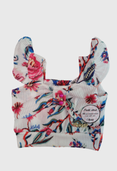 CONJUNTO INFANTIL MENINA ALEKIDS CROPPED E PANTACOURT FLORES - comprar online