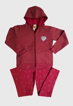 Conjunto Infantil Menina Jaki Molecotton Moleton Manga Longa Inverno