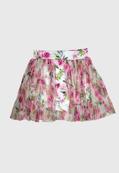 CONJUNTO INFANTIL MENINA ALEKIDS BODY E SHORT SAIA TULE ROSAS - Loja online - moda feminina e infantil - LOJA FLORBELLE