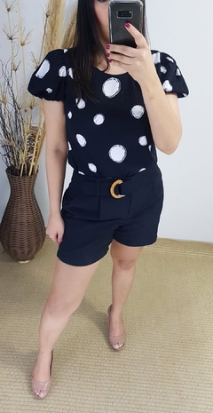 SHORT ALFAIATARIA COM CINTO E FIVELA - Loja online - moda feminina e infantil - LOJA FLORBELLE