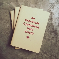 caderno "expressar" collab Raíssa Ribeiro