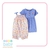 Kit Romper + Vestido Azul Flores