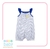 Romper Regata Azul e Branco