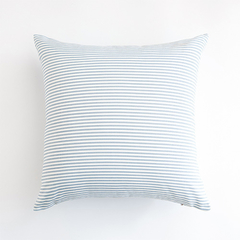 Capa de Almofada Listrada Azul e Branco - 45x45cm - comprar online