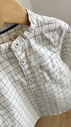 Camisa Zara cuello mao - Talle 9/12 meses - Planeta Vestidor