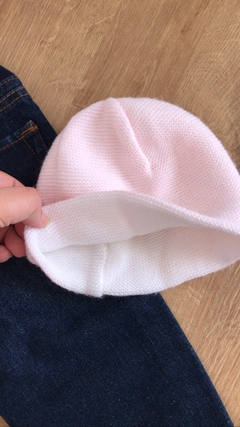 Gorro Magdalena Esposito - Santa Clara - reversible rosa/blanco en internet