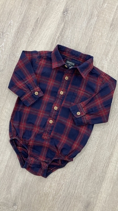 Body camisa Oshkosh - Talle 9 meses - Cuadros - comprar online