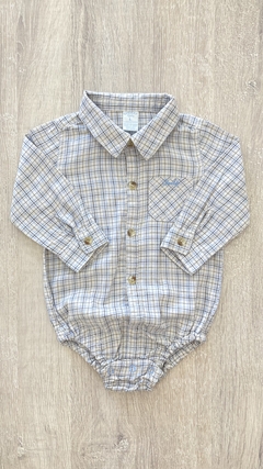 Body Camisa Cheeky - Talle L (9/12 meses) - Cuadros