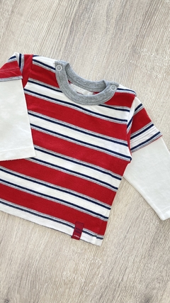 Remera Mimo - Talle M (6/9 meses) - rayas - comprar online