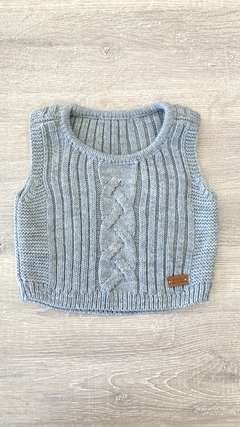 Chaleco Mini ánima - Talle 2 (4/8 meses) - gris