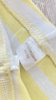 Pantalón Mimo - Talle XS (0M) - rayas amarillo - comprar online