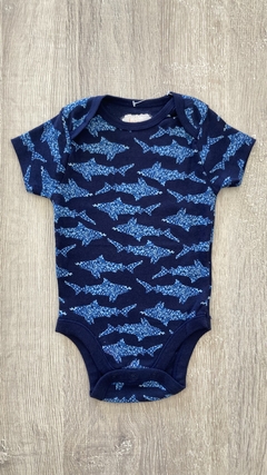 Body Old Navy - Talle 3/6 meses - Nuevo - tiburones