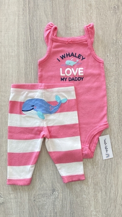 Conjunto Carters - Talle 3 meses - ballena