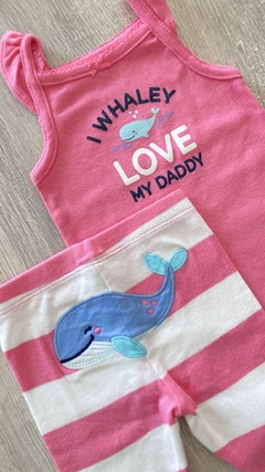 Conjunto Carters - Talle 3 meses - ballena - comprar online