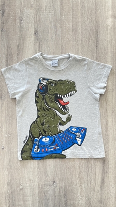 Remera Grisino - Talle 5/6 años - dino dj