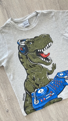 Remera Grisino - Talle 5/6 años - dino dj - comprar online